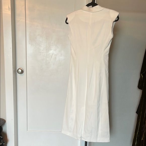 Commense Cream Wrap Knee-Length Dress - Picture 4 of 5